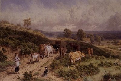 Fejési idő: The Young Drover alkotó: Myles Birket Foster