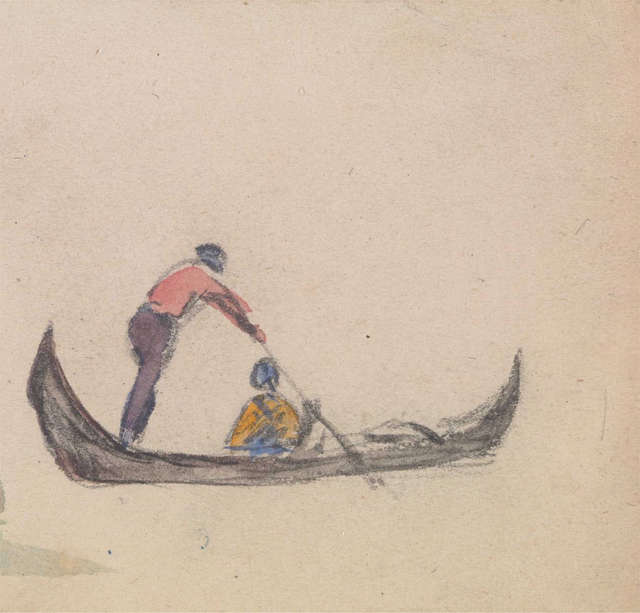 A gondolákról szóló három tanulmány egyik csoportja alkotó: Myles Birket Foster