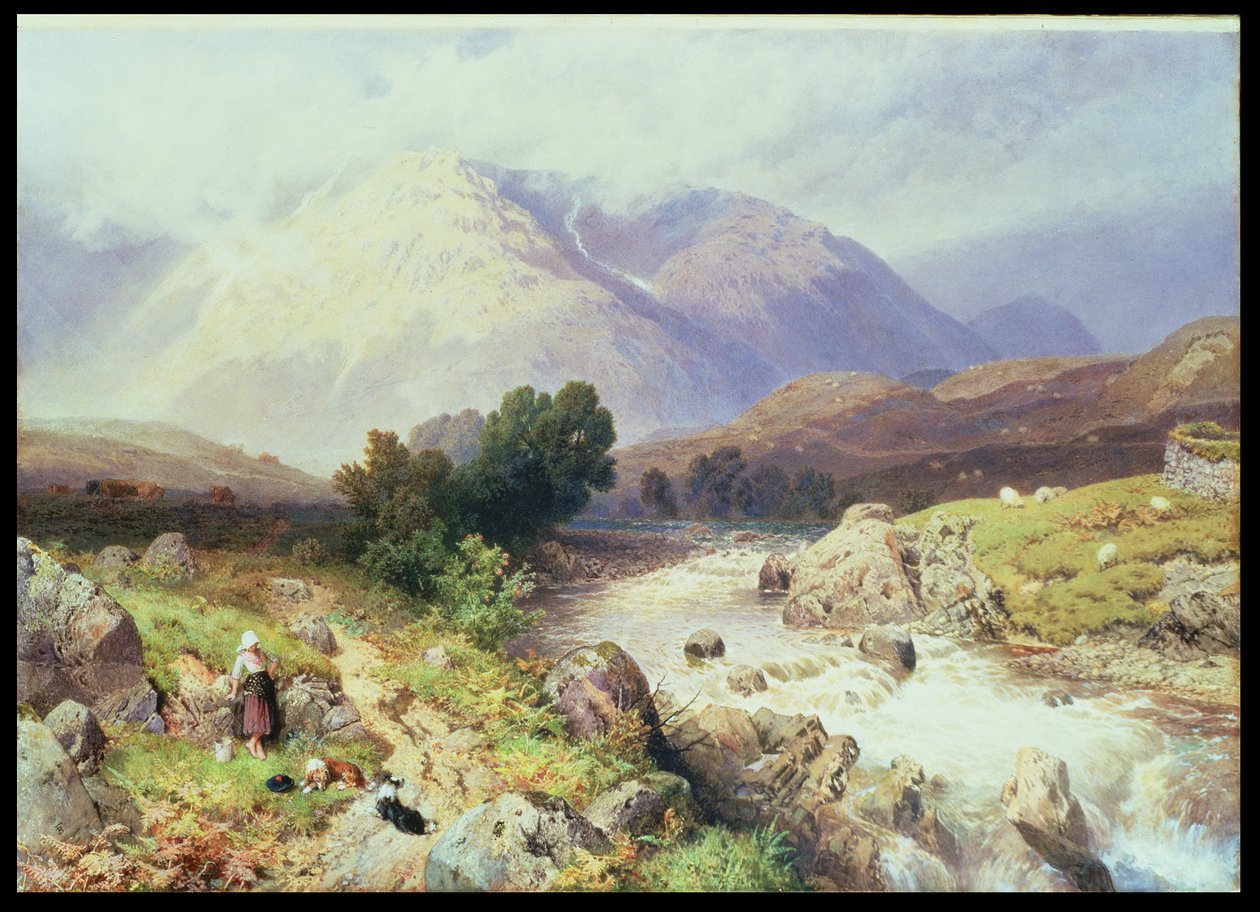 A Highlands, Argyle közelében alkotó: Myles Birket Foster