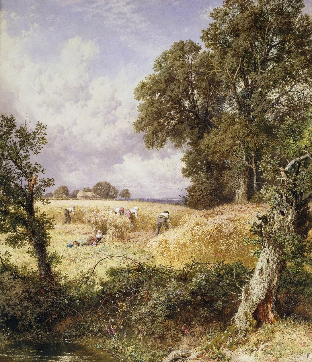 A kaszások, alkotó: Myles Birket Foster