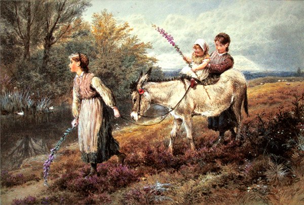 The Ride Home (akvarell testfestékkel papíron) alkotó: Myles Birket Foster