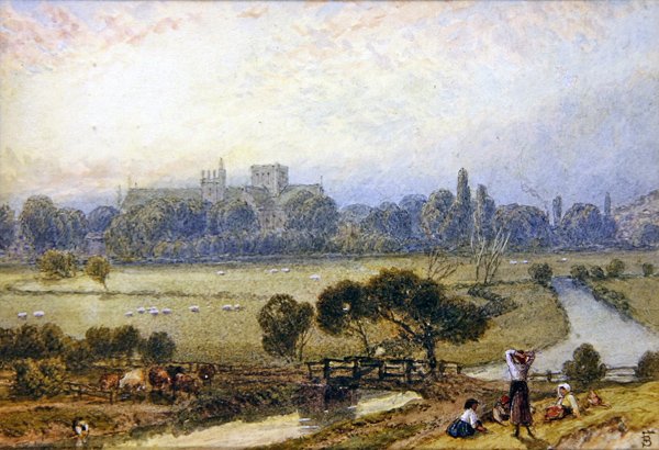 Winchester (akvarell, papír) alkotó: Myles Birket Foster