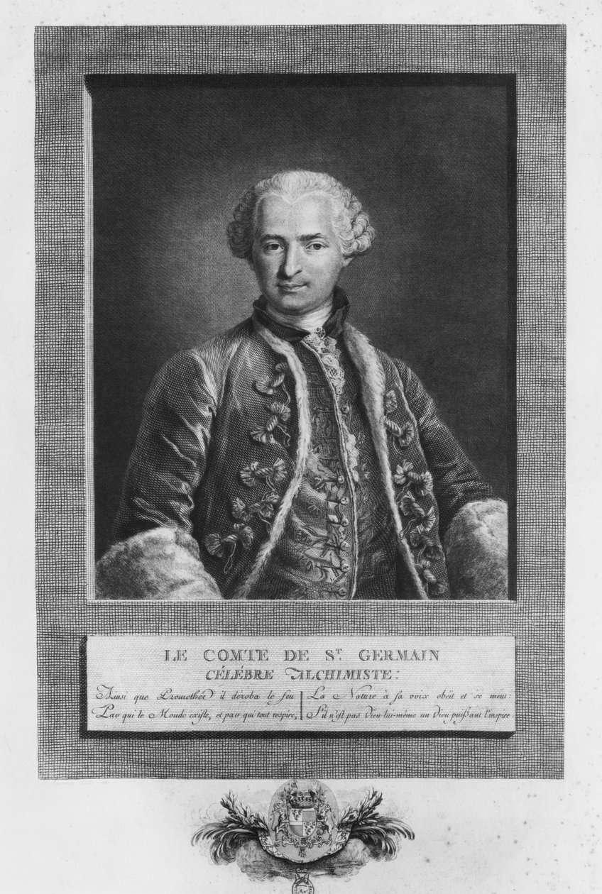 St. Germain grófja, híres alkimista, 1783 alkotó: N. Thomas