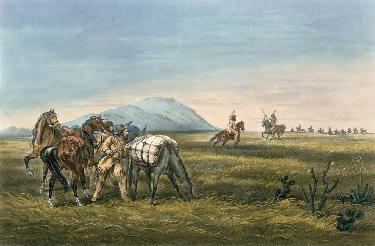 Párbeszéd, vészhelyzetre előkészítve, 1866 alkotó: N. and Ives, J.M. Currier