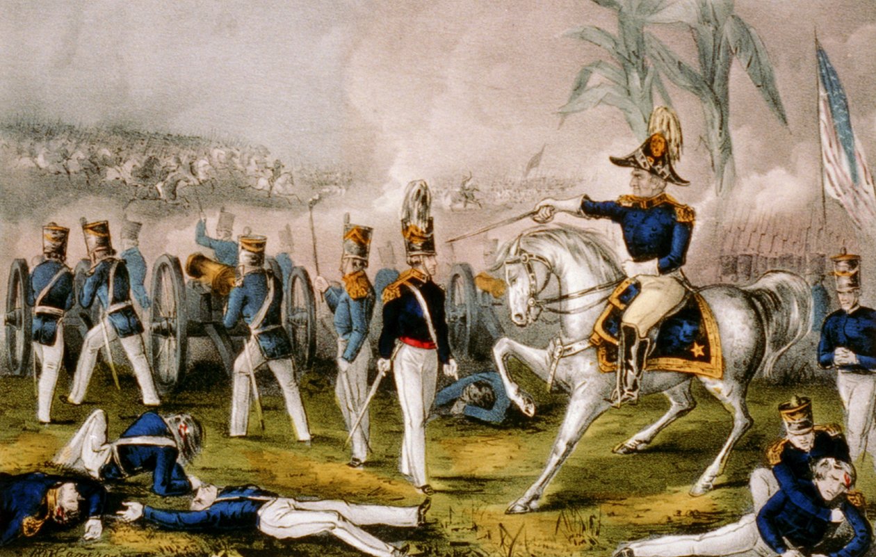 Még egy kis szőlő: Captain Bragg, 1847 alkotó: N. and Ives, J.M. Currier