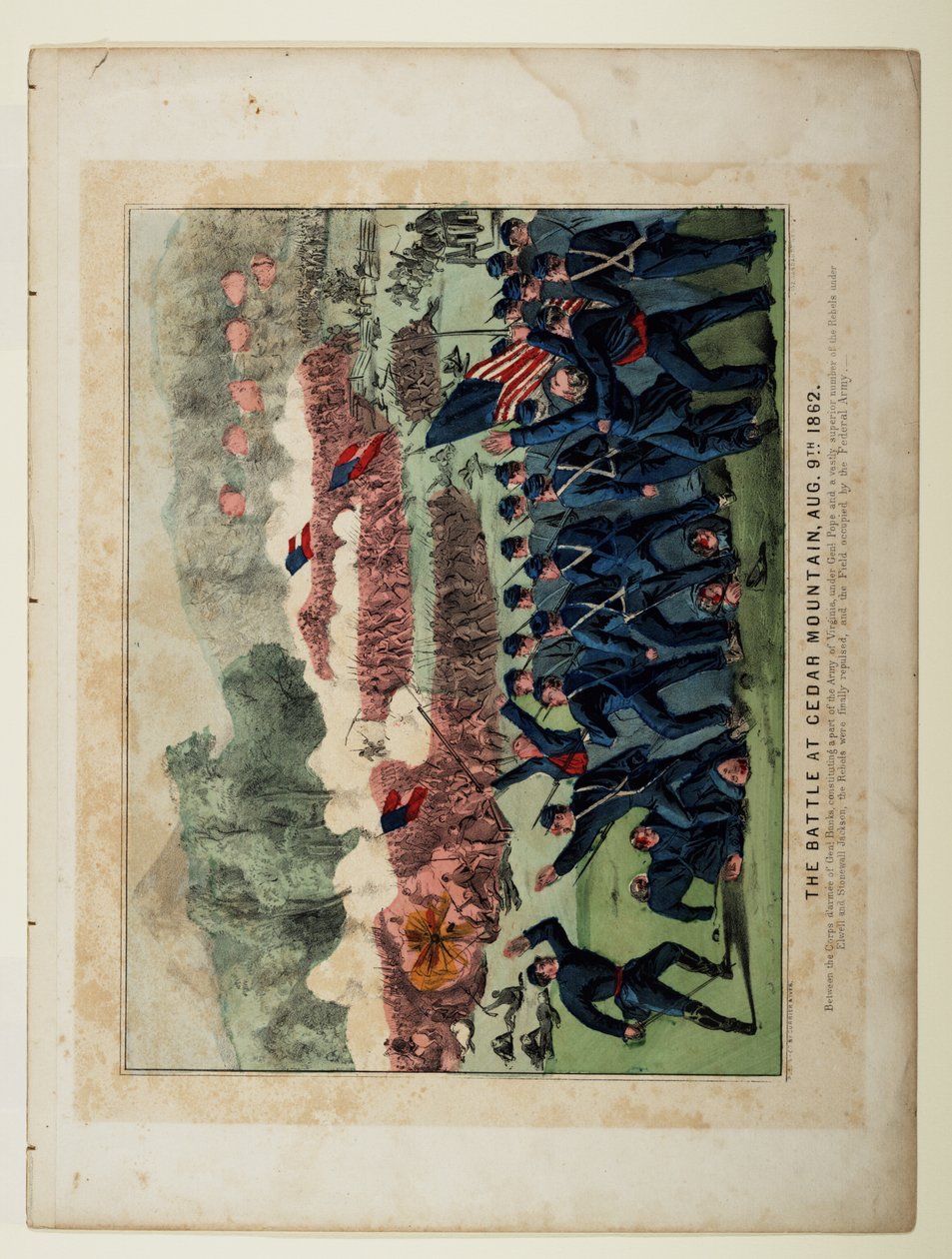 Cedar Mountain-i csata, 1862. augusztus 9 alkotó: N. and Ives, J.M. Currier