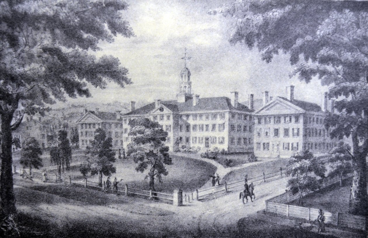 Currier & Ives illusztráció 19. század. Dartmouth College alkotó: N. and Ives, J.M. Currier