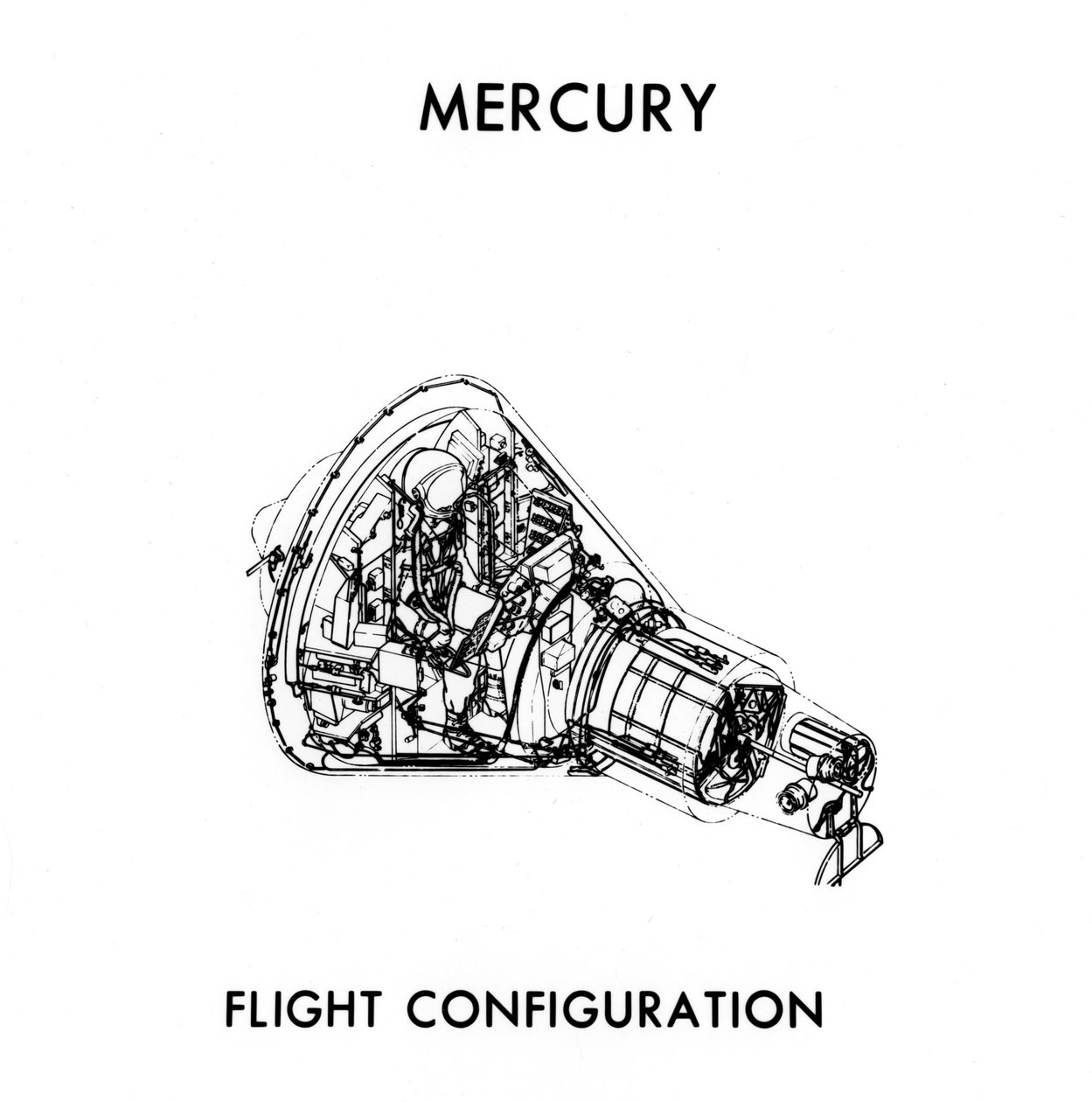 NASA Mercury-Atlas modul, 1960-as évek. alkotó: NASA Images