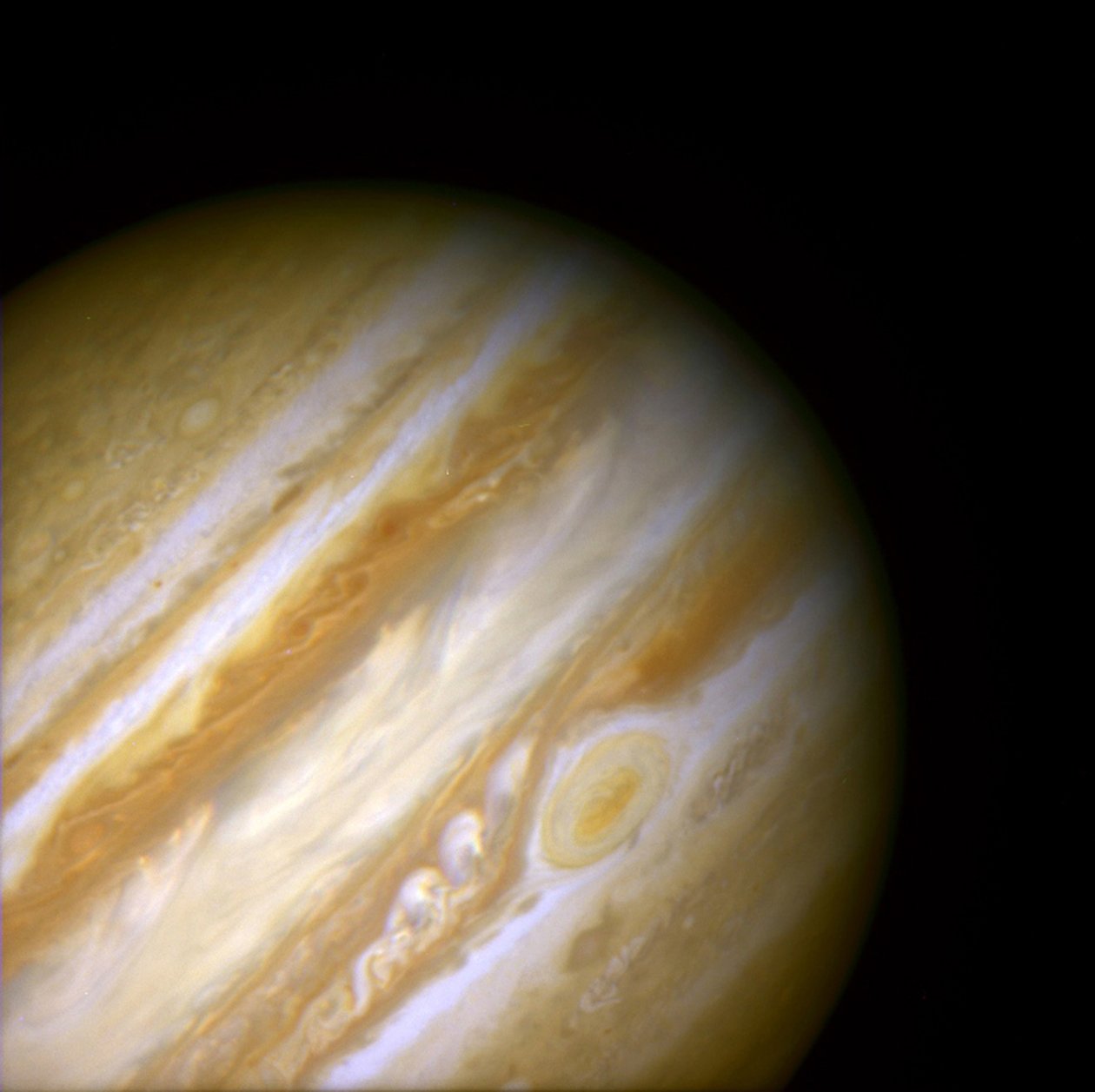 Egy ősi vihar a jovi légkörben, 1999. alkotó: NASA Images