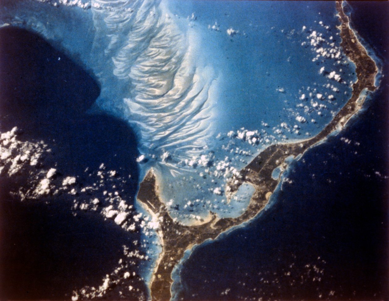 Föld az űrből - Eleuthera-sziget, Bahamák, 1980-as évek. alkotó: NASA Images