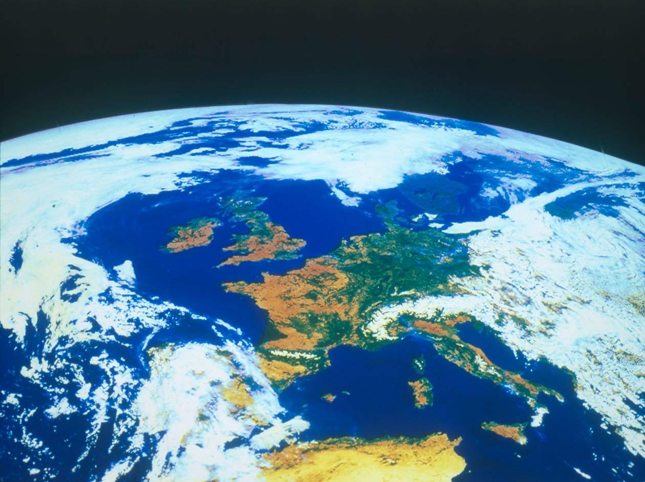 Föld az űrből – Európa műholdról nézve, 1980-as évek. alkotó: NASA Images