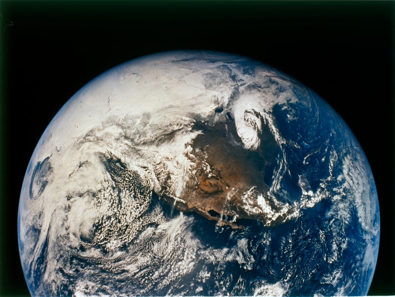 Észak- és Közép-Amerika az Apollo 16-tól, 1972. április 16. alkotó: NASA Images