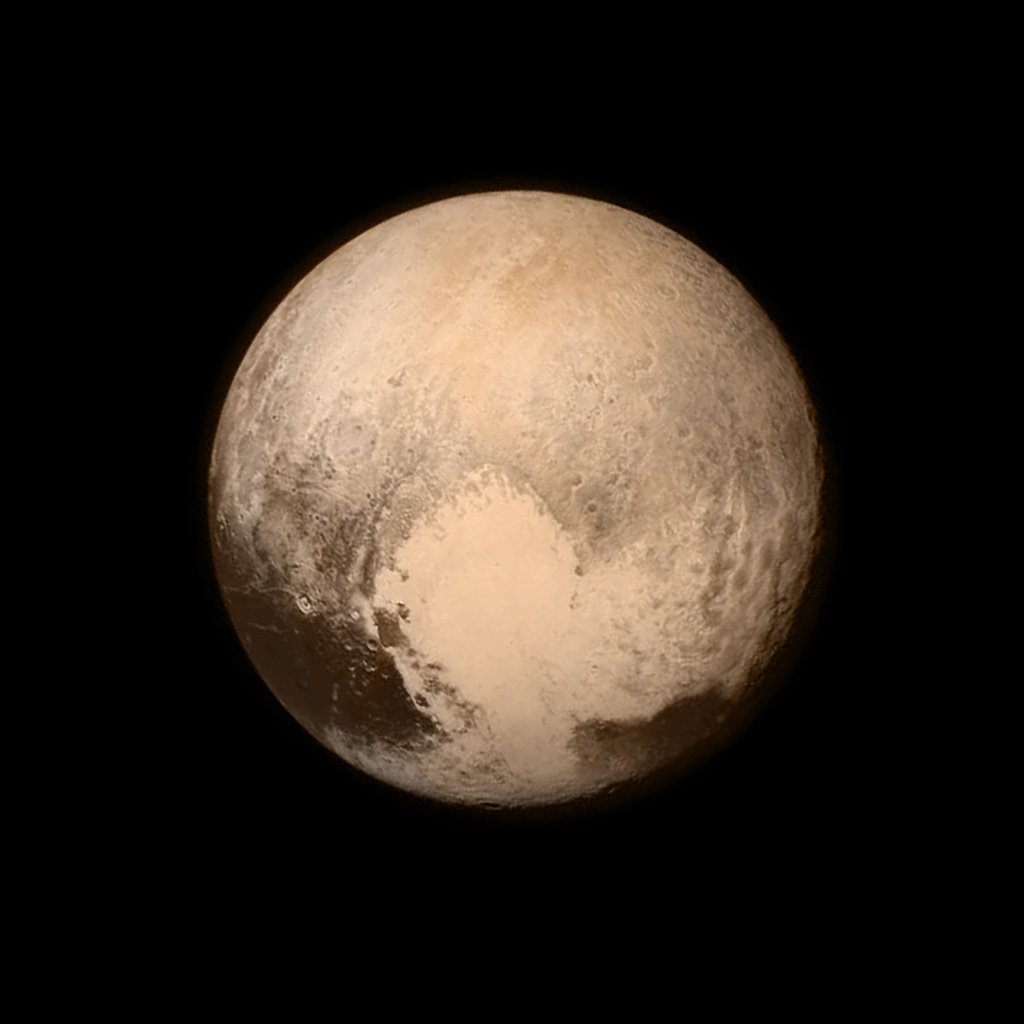 Plútó a New Horizons űrszondáról, 2015. alkotó: NASA Images