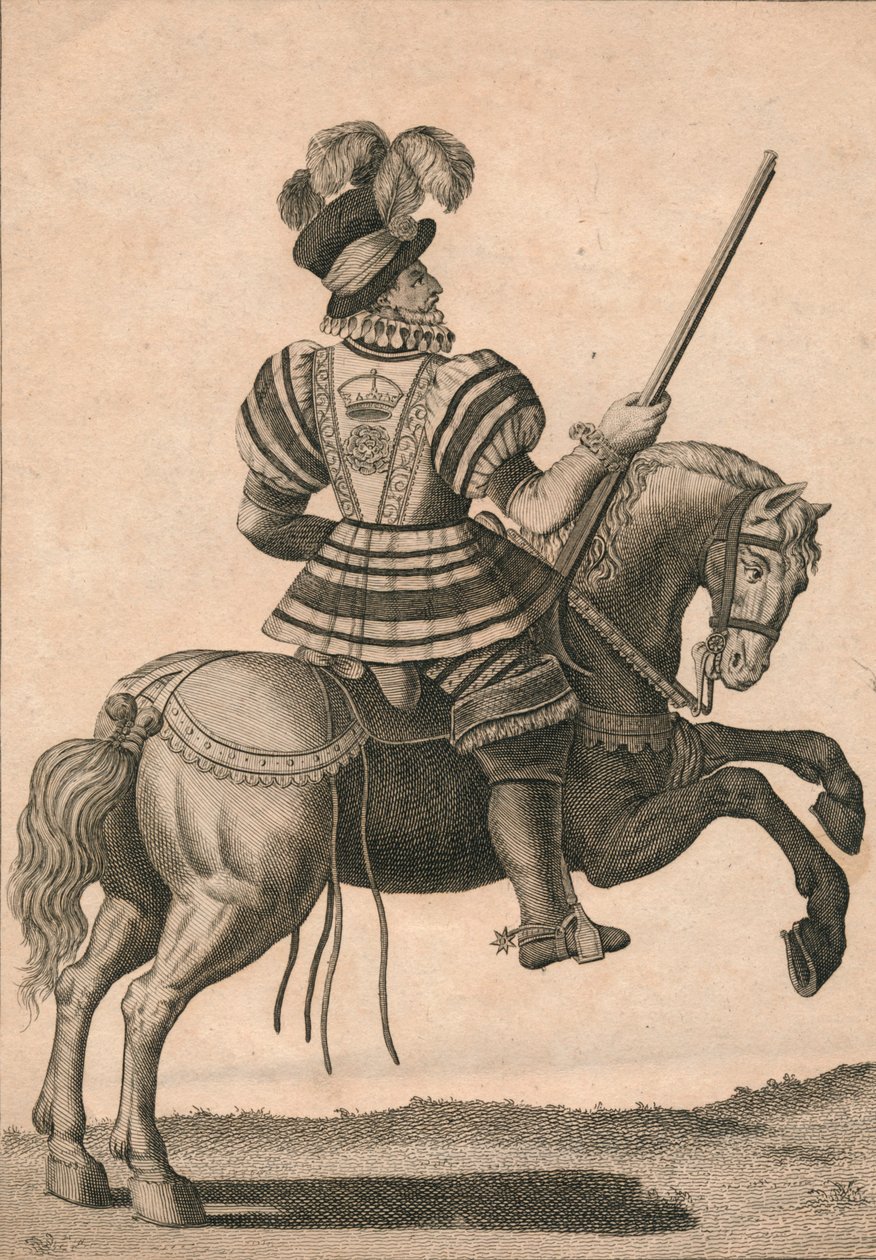A gárda egyik tagja, Erzsébet királynő részvételével, 1800 körül. alkotó: N. C. Goodnight