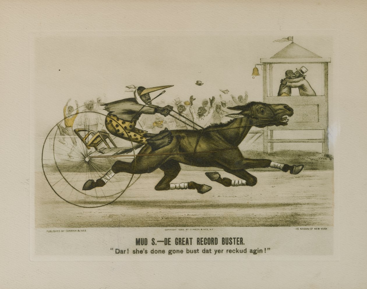 Mud S. - De Great Record Buster alkotó: N. & Ives J.M.(1824 95) (after) Currier