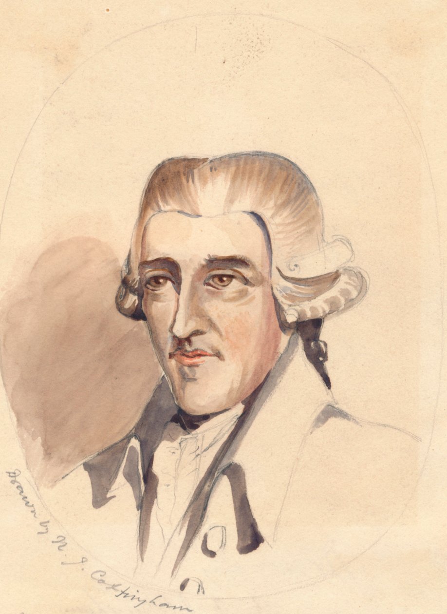 "Dr. John Walker, a szótár összeállítója". alkotó: N J Cottingham