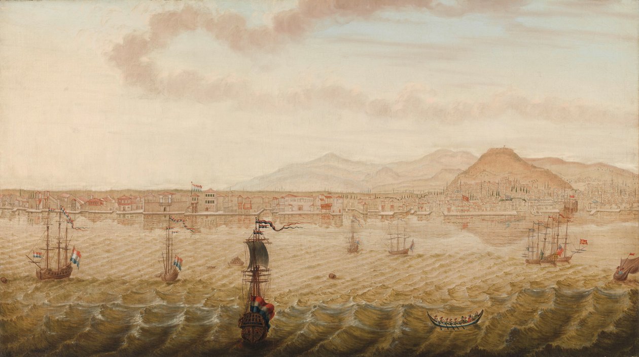Élő Smirnából (Izmir) alkotó: N. Knop (signed by artist)