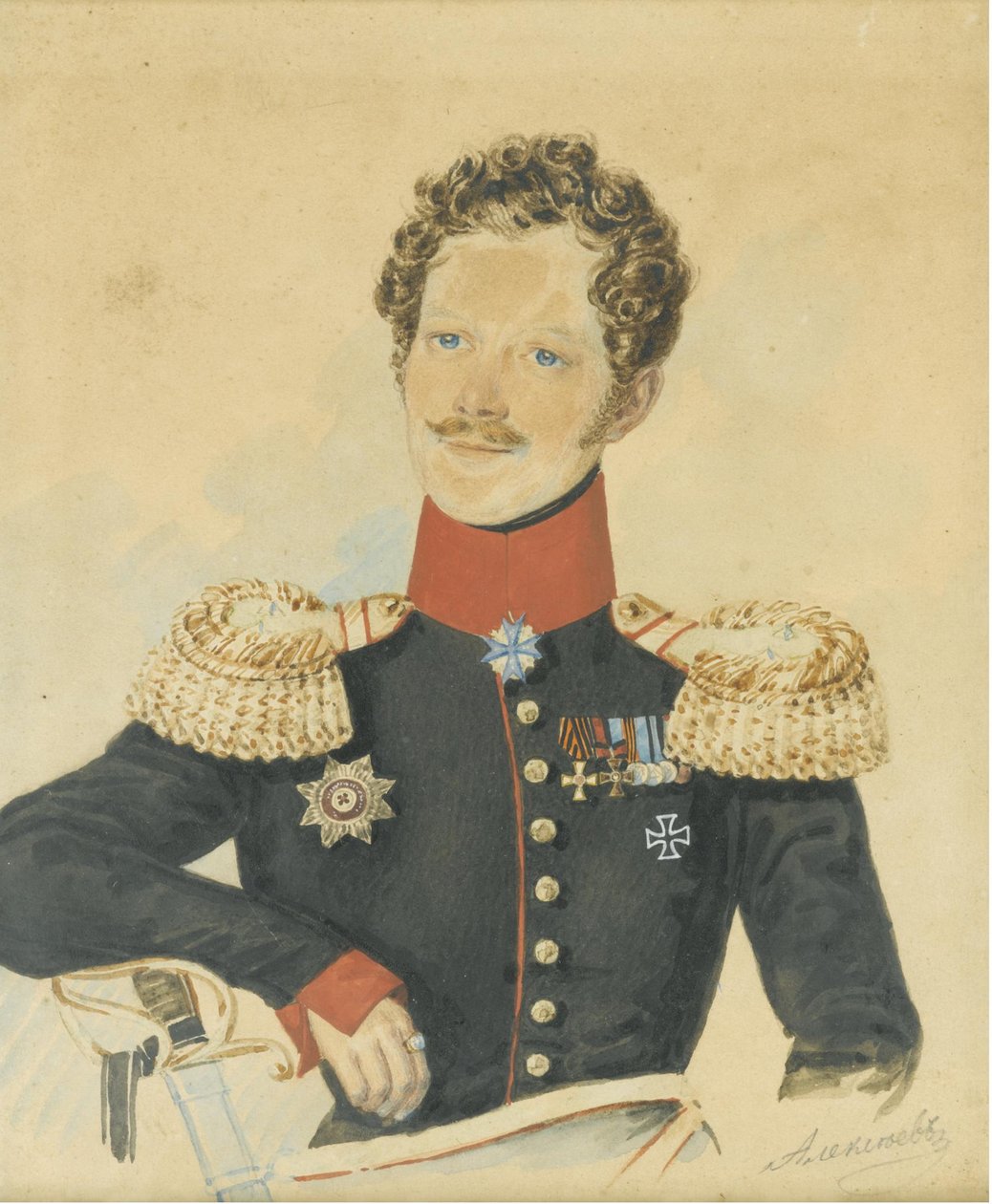 Jegor Fjodorovics Meiendorf portréja 1794-1879 alkotó: N. M. Alexeyev
