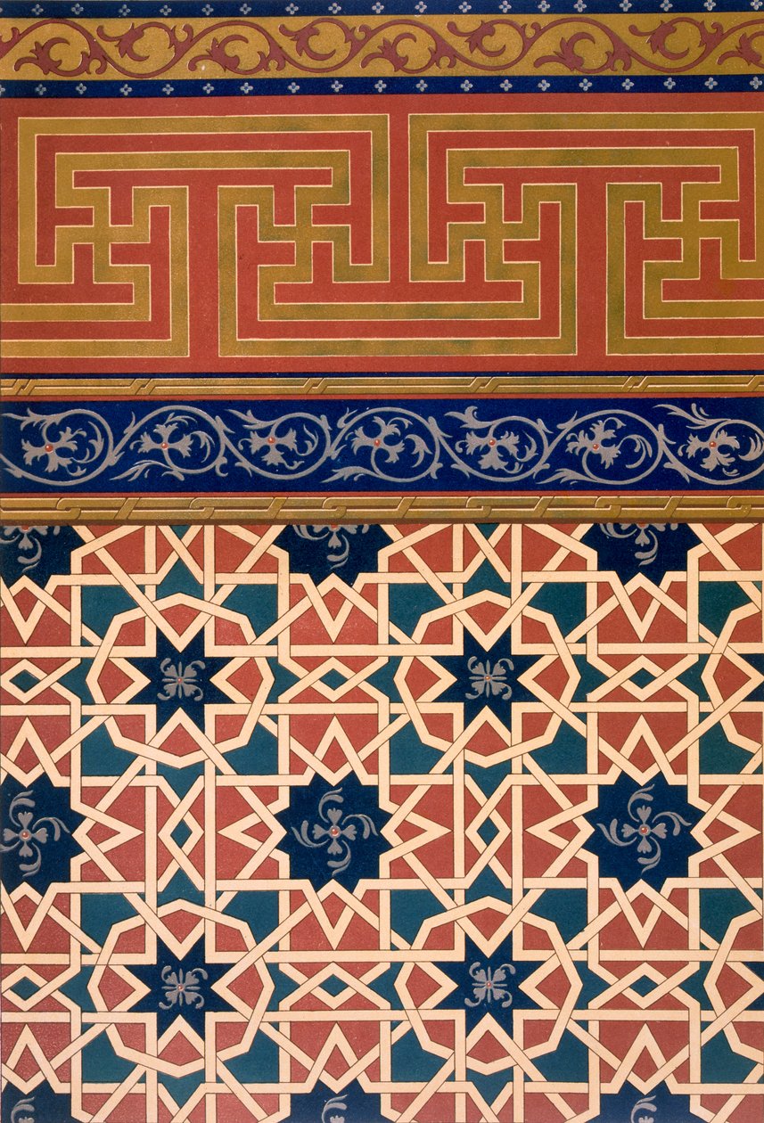 Építészeti Dekoráció, mozaikmunka, szegéllyel, kocsma.1883. alkotó: N. Simakoff