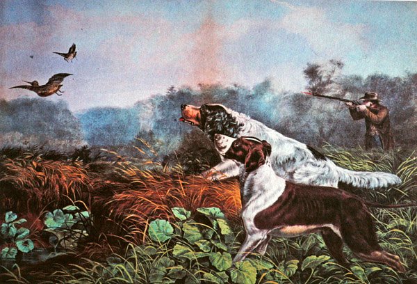 American Field Sports: Esély mindkét hordó számára alkotó: Currier and Ives