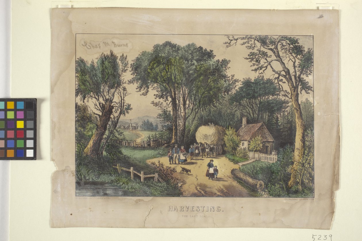Aratás. Az utolsó rakomány (kézzel színezett litográfia) alkotó: N. and Ives J.M. (1824 95) Currier