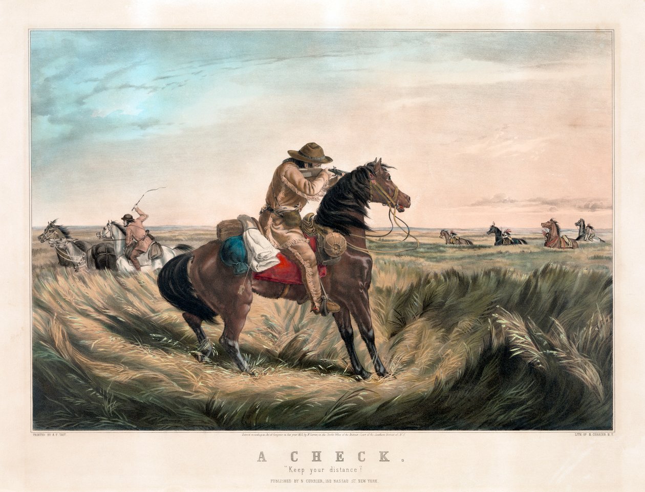 Old West Sharpshooter, Currier & Ives alkotó: Currier and Ives
