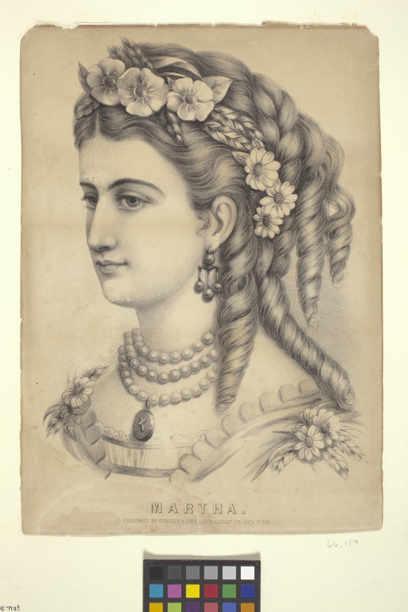 Márta (kőnyomat) alkotó: N. and Ives J.M. (1824 95) Currier