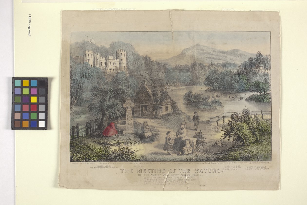 A vizek találkozása (kézzel színezett litográfia) alkotó: N. and Ives J.M. (1824 95) Currier