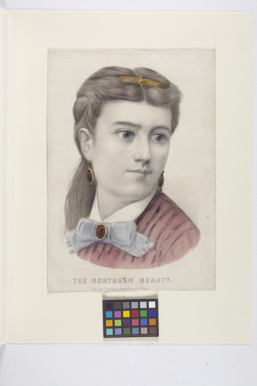 Az északi szépség (kézzel színezett litográfia) alkotó: N. and Ives J.M. (1824 95) Currier