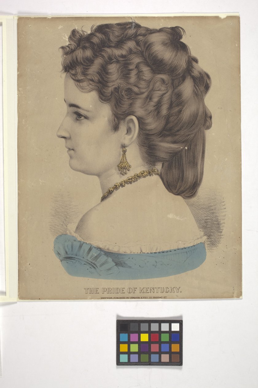 Kentucky büszkesége (kézzel színezett litográfia) alkotó: N. and Ives J.M. (1824 95) Currier