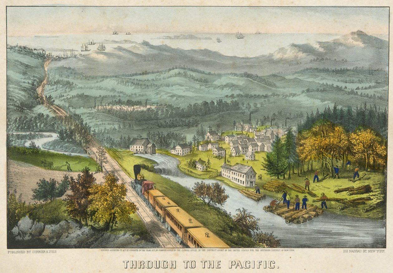 A Csendes-óceánon keresztül alkotó: Currier and Ives
