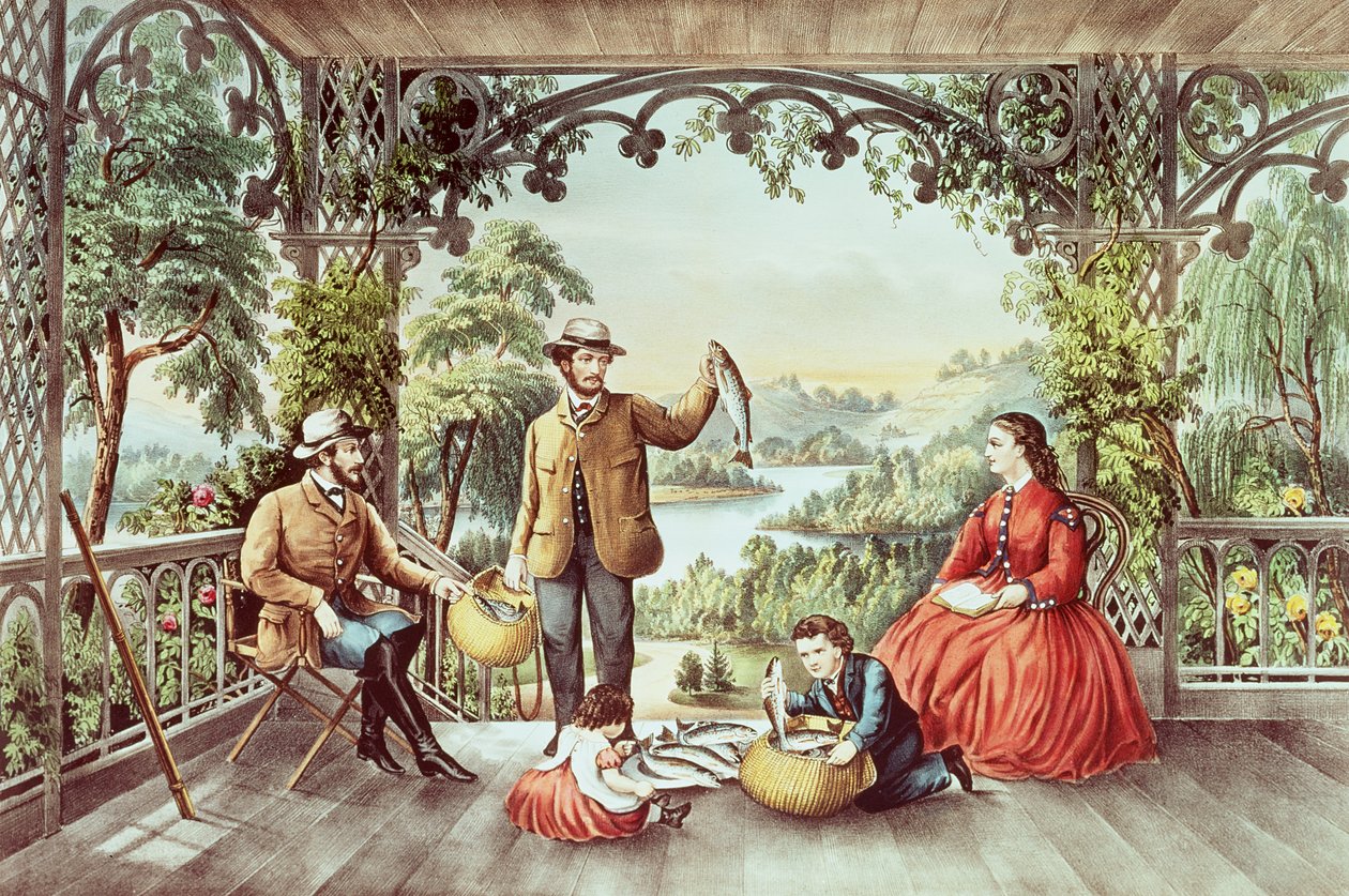 Haza a patakból, A szerencsés halászok alkotó: N. and Ives, J.M. Currier