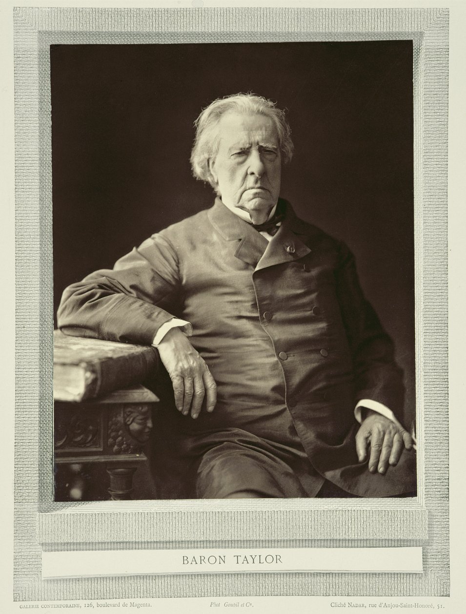 Isidore Justin Severin Taylor báró (1789-1879), a Galerie Contemporaine-ból, 1874-78 körül alkotó: Nadar