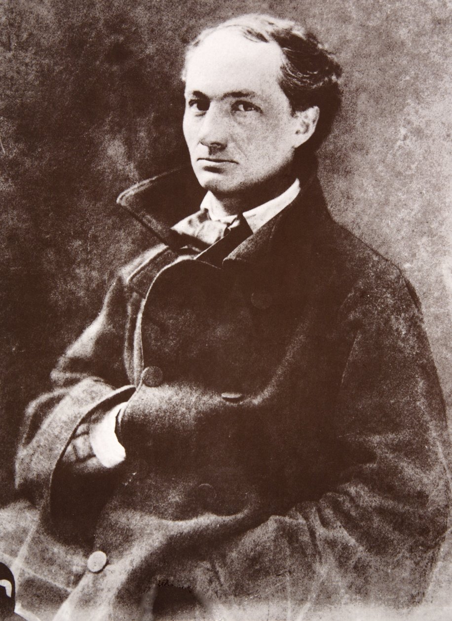 Charles Baudelaire, 1855 (fotómetszet) alkotó: Nadar