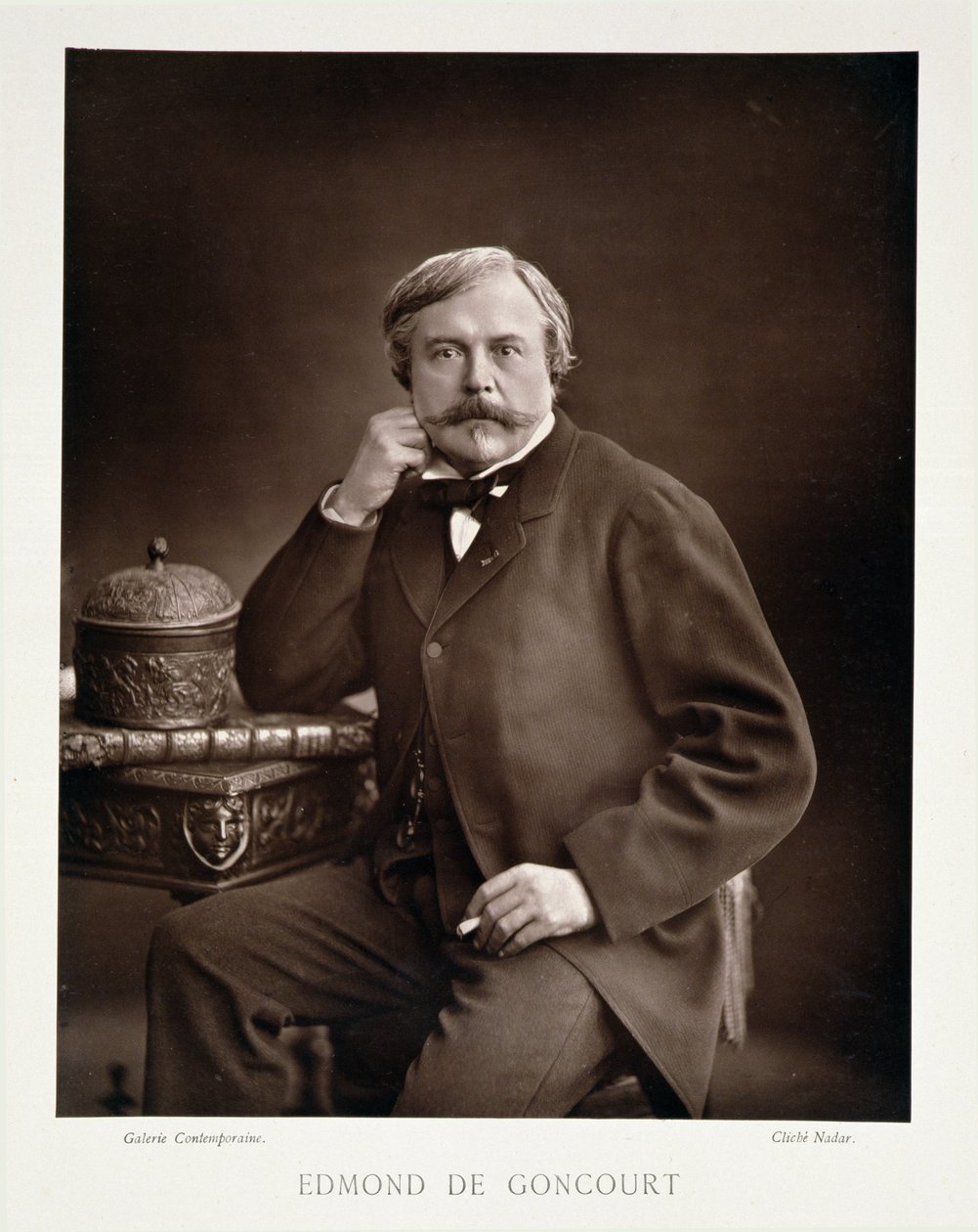 Edmond de Goncourt (1822-96) a Galerie Contemporaine-ból, 1874-78 körül alkotó: Nadar