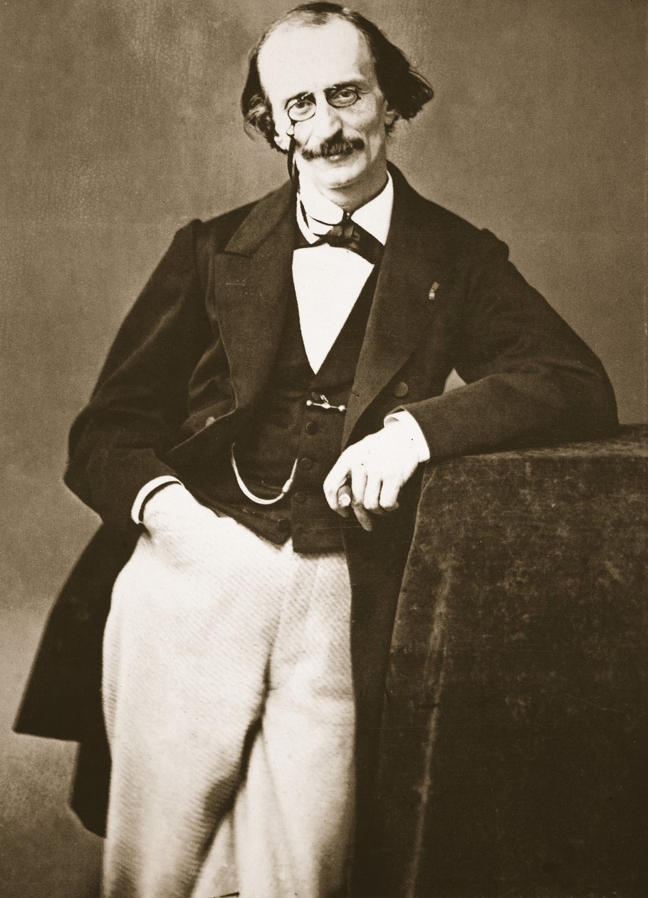 Jacques Offenbach, 1865 (fotómetszet) alkotó: Nadar