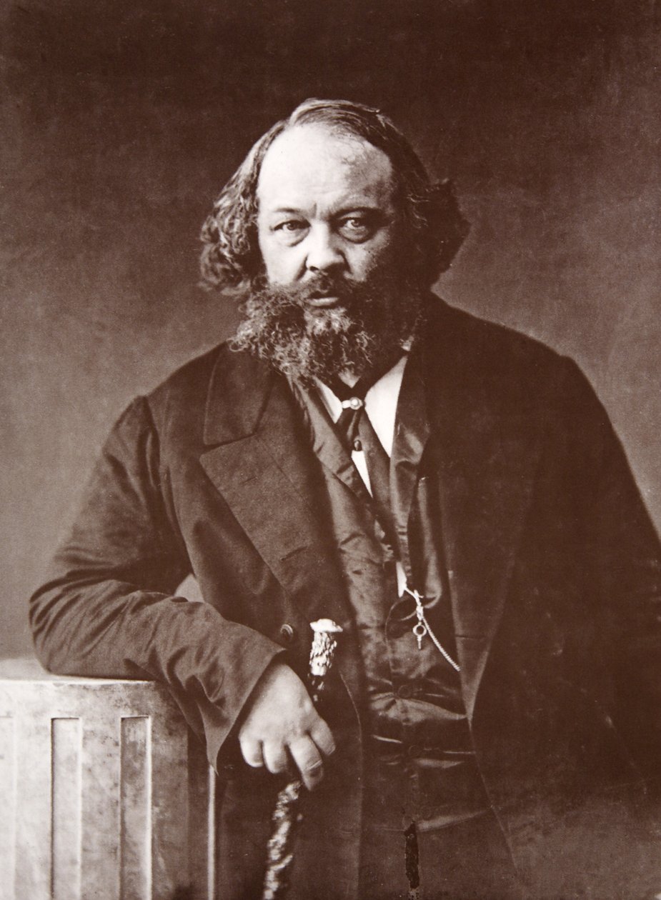 Mihail Alekszandrovics Bakounine, 1865 körül (fotogravír) alkotó: Nadar