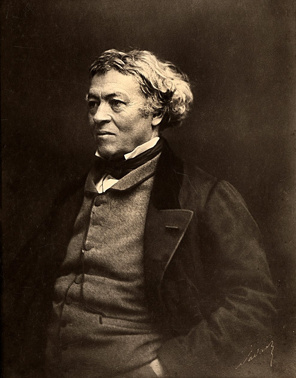 Jean Baptiste Camille Corot francia festő portréja alkotó: Nadar