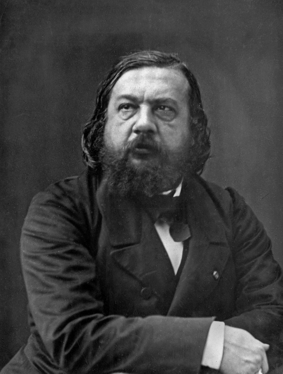 Theophile Gautier (1811-1872) francia költő, regényíró, drámaíró és kritikus itt 1856-ban Felix Nadar képe a Disderi Albumból (n.16, 3. oldal) alkotó: Nadar
