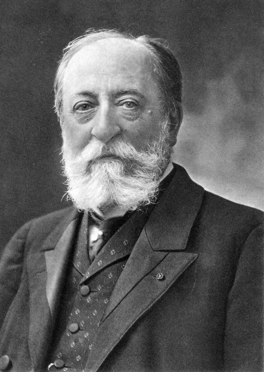 Camille Saint Saens (1835-1921) francia zeneszerző, Nadar fényképéből, Gaspard-Felix Tournachon (1820-1910) álneve. alkotó: Nadar