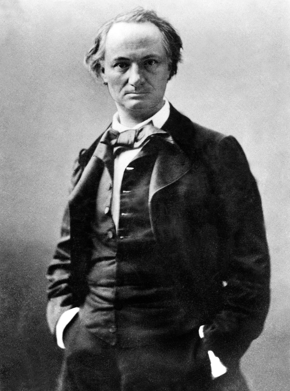 Charles Baudelaire (1821 - 1867) francia költő, fotója: Gaspard Felix Tournachon aka Felix Nadar (1820-1910) c. 1858 alkotó: Nadar