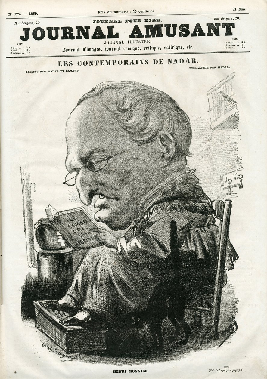 A Le Journal Amusant borítója, 1859. május 5. (metszet) alkotó: Nadar