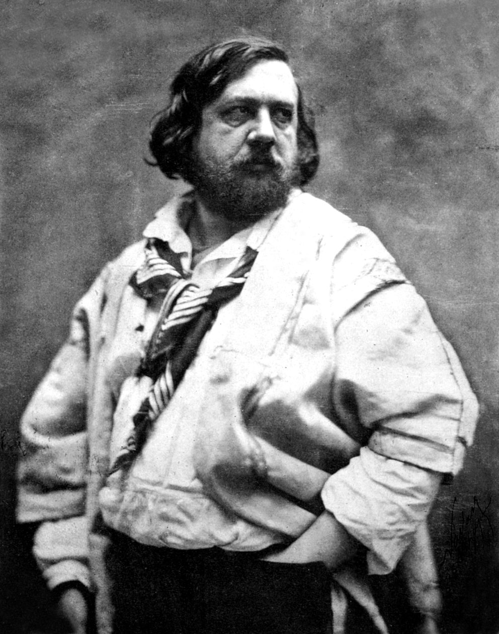 Theophile Gautier francia költő, fényképezte Nadar, 1854-1855 alkotó: Nadar