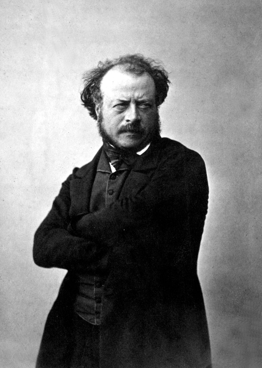 Auguste Preault francia szobrász, fényképezte Nadar, 1854 körül alkotó: Nadar