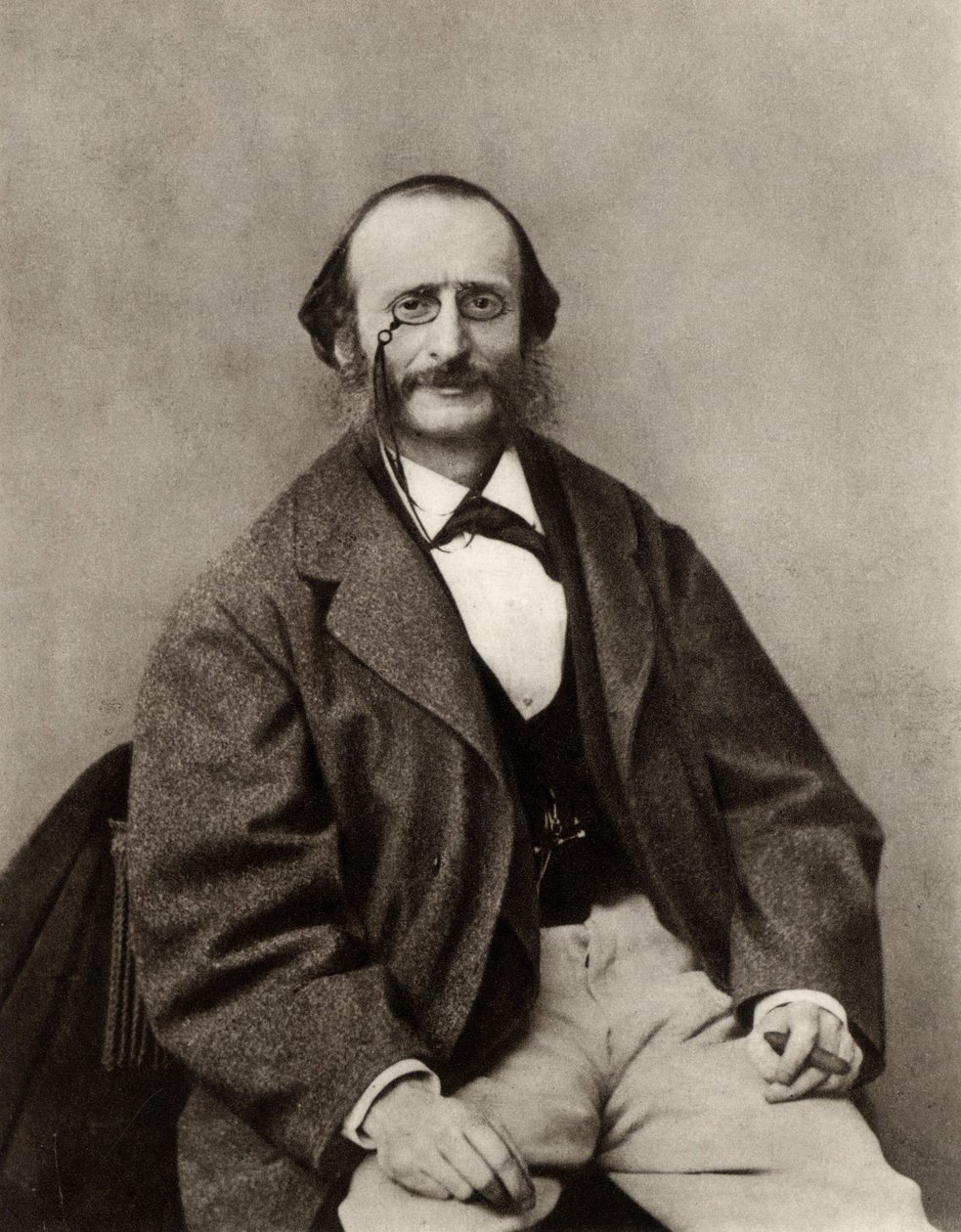 Jacques Offenbach (1819-1880) (f/w fotó) alkotó: Nadar
