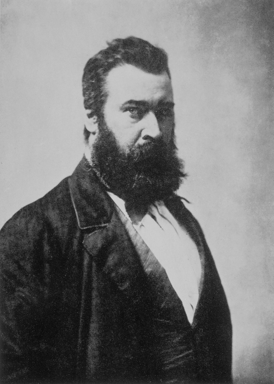 Jean-Francois Millet (1814-1875), francia festő, fényképe Nadar alkotó: Nadar