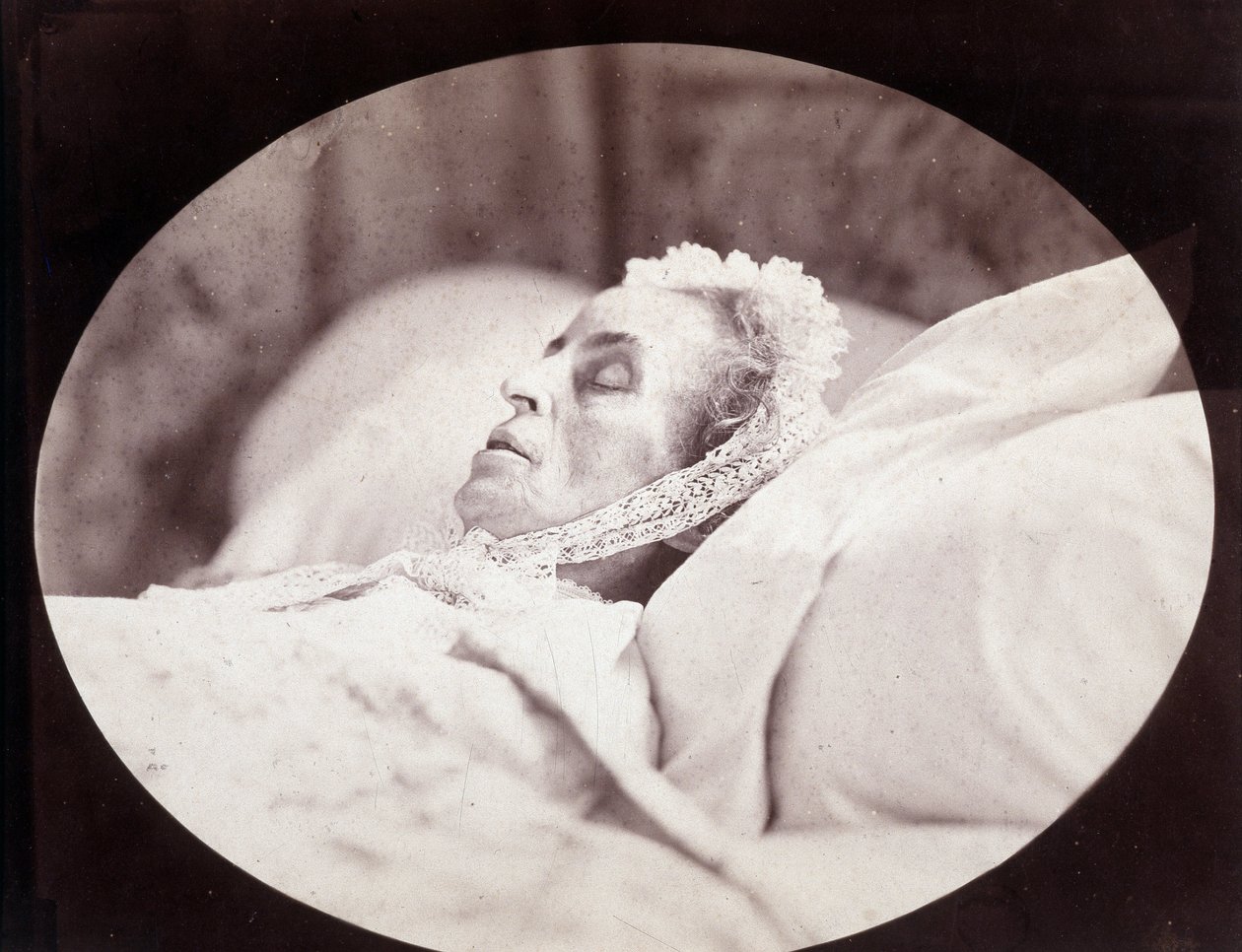Marceline Desbordes-Valmore (Desbordes Valmore), francia levélíró és híres elégikus (1786-1859) alkotó: Nadar