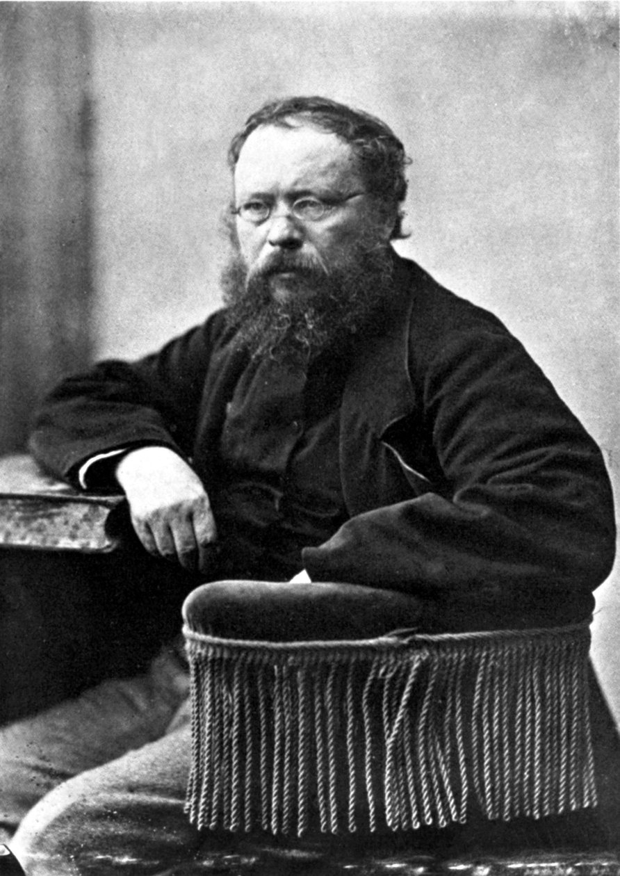 Pierre Joseph Proudhon (1809-1865) szakszervezet francia szocialista és politikai teoretikus, Gaspard Felix Tournachon fotója szerint Felix Nadar (1820-1910) 1865-ben alkotó: Nadar