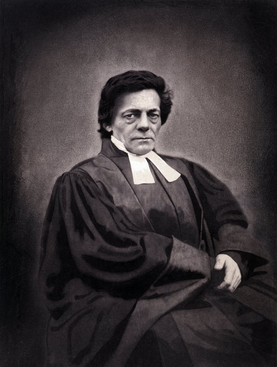Alphonse Monod svájci származású lelkész (1802-1856) portréja alkotó: Nadar