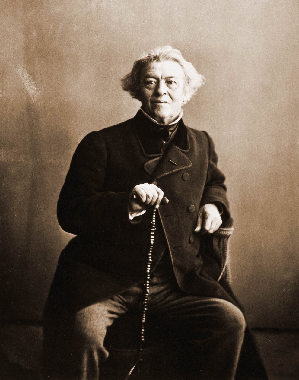 Camille Corot festő 1796-1875 portréja (fotó) alkotó: Nadar